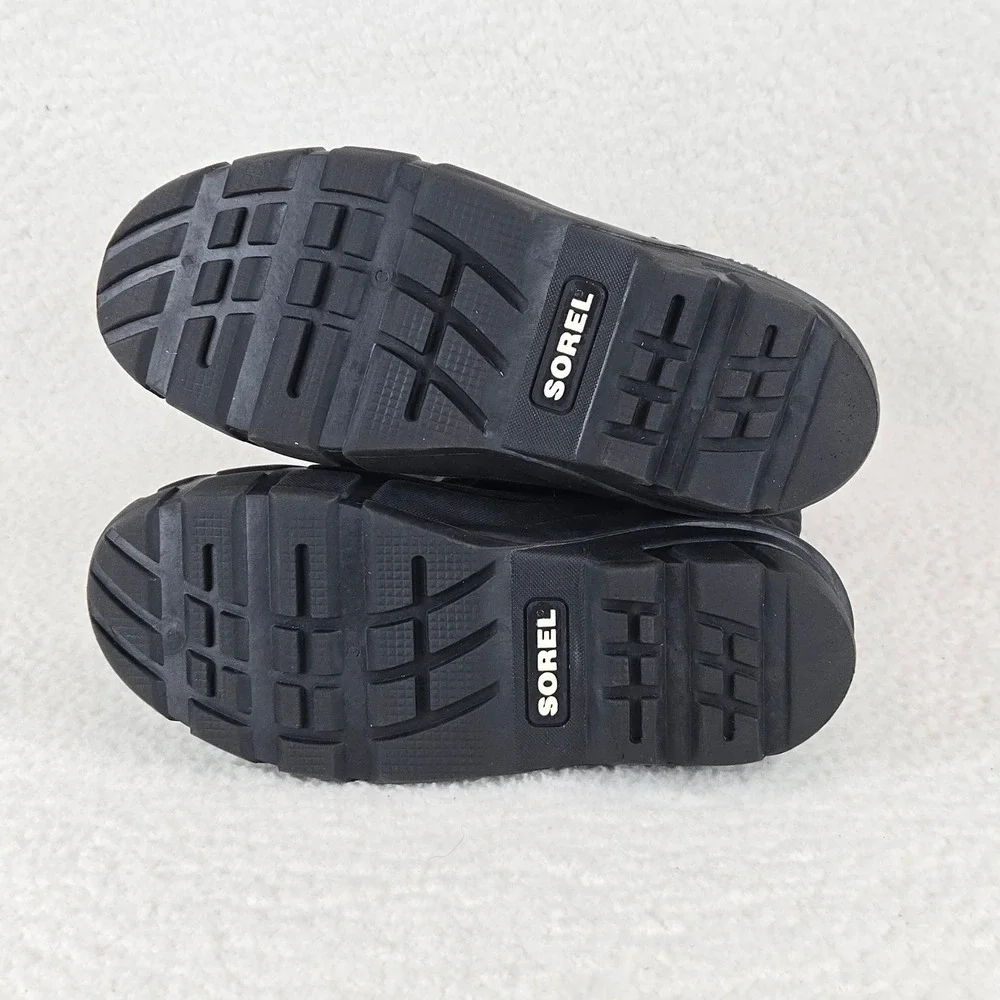 Sorel Kids Flurry Winter Snow Boots Size 6 Waterproof Insulated NY1885-016 Black